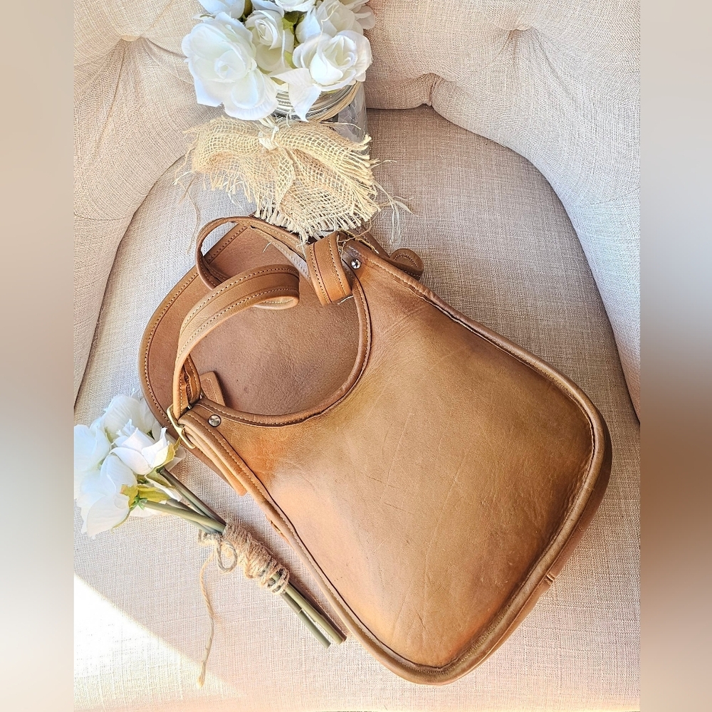 Vintage Coach Bonnie Cashin NYC Pre-Serial Saddle Bag # 9205 ( Carmel ) - Picture 10 of 16